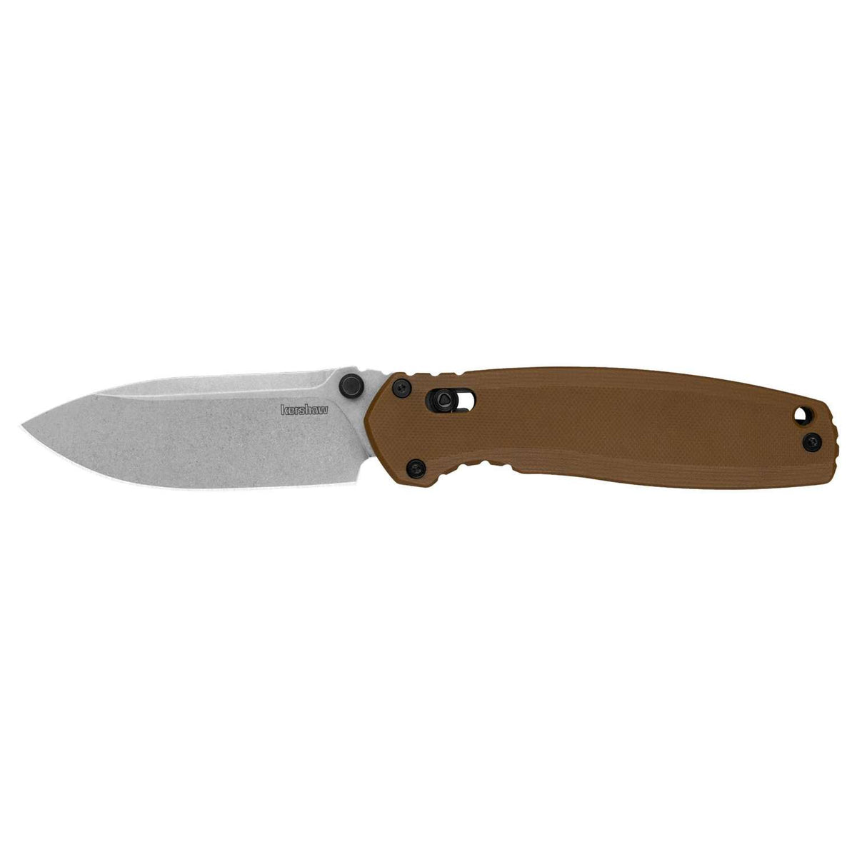 Kershaw Broadside Stonewashed Pocket Knife 9 cm Brown G10 Handle 145 gr 2052