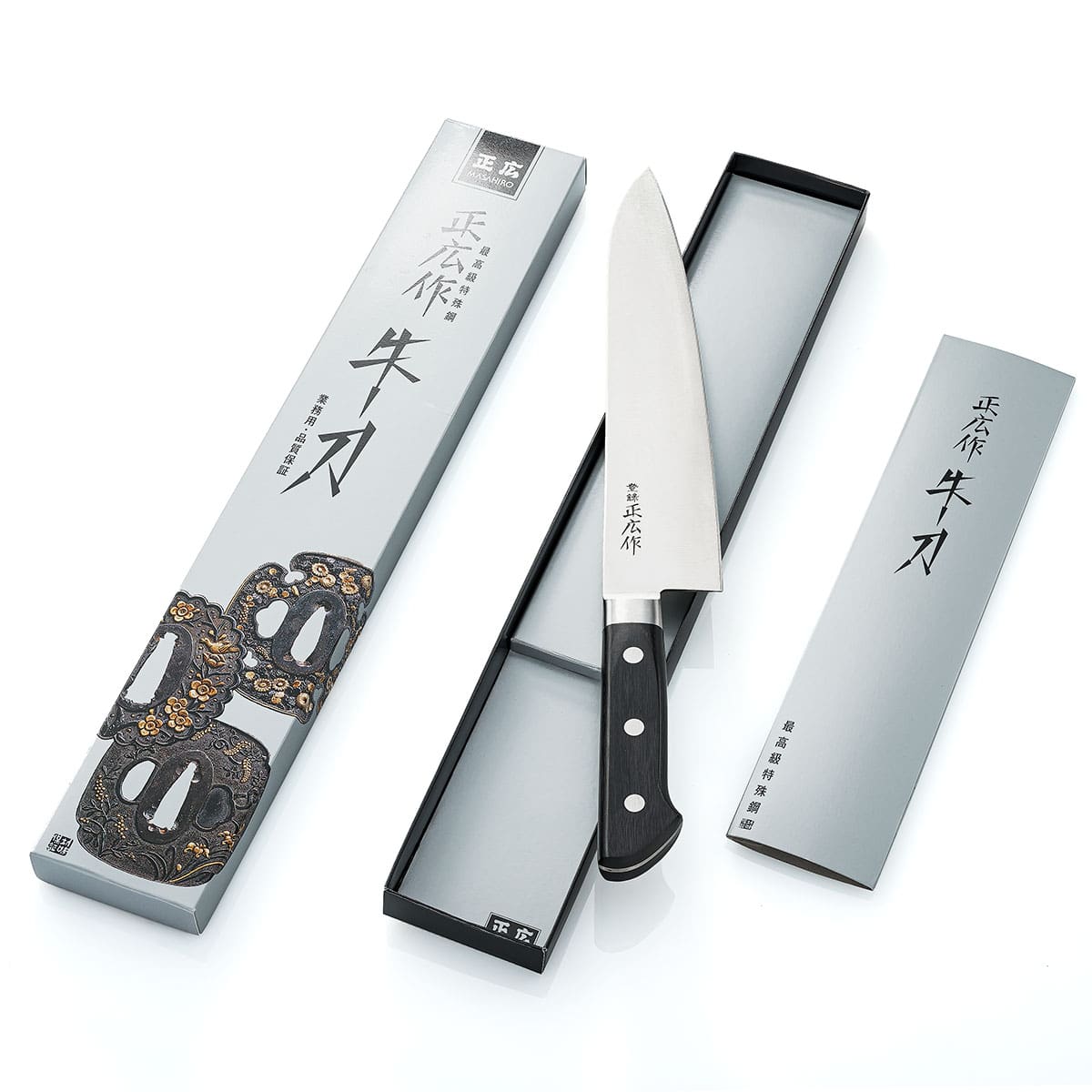 Masahiro Chef's Knife 24 cm Pure Carbon 13012