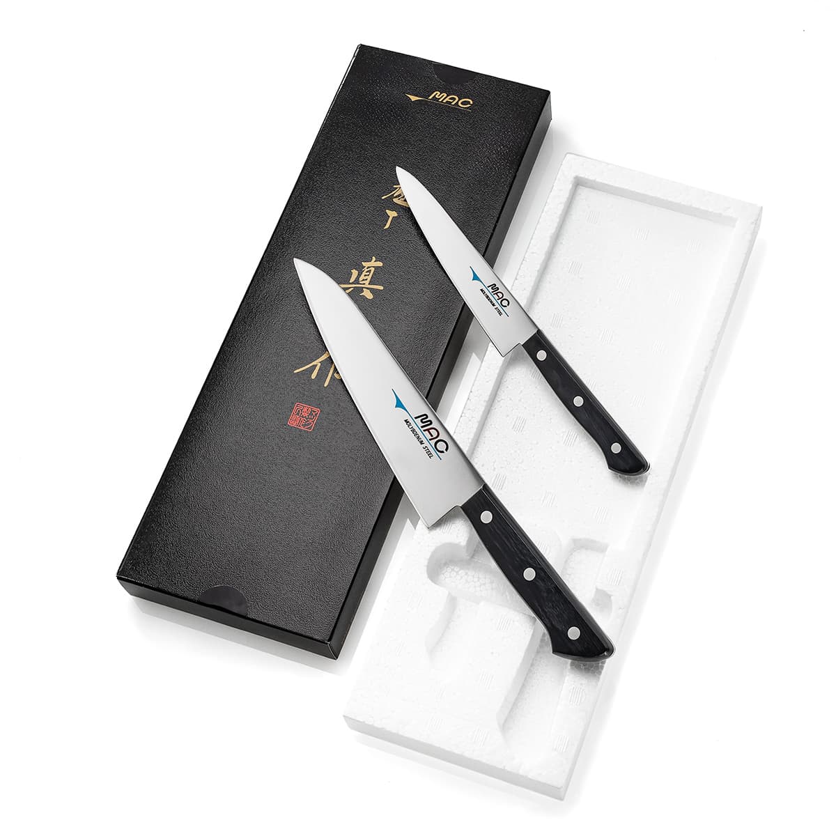 MAC Knives Set 2 pcs In Gift Box Chef Series H-20