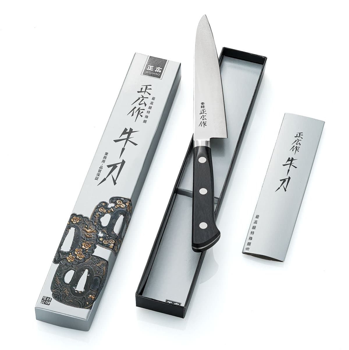 Masahiro Utility Knife 15 cm Pure Carbon 13004