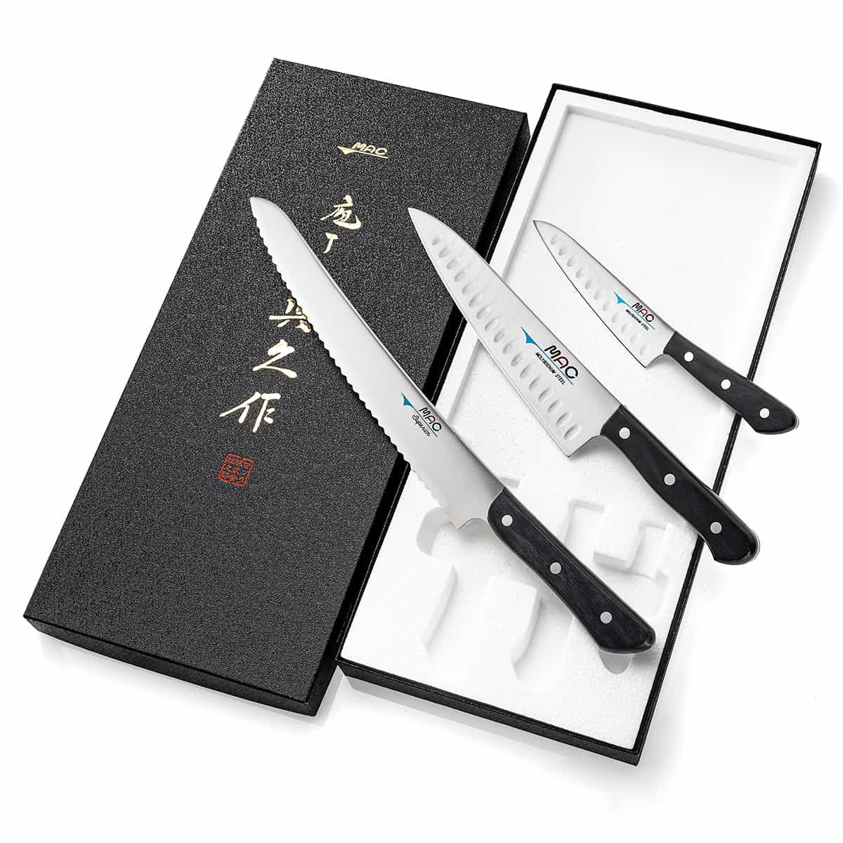 MAC Knives Set 3 pcs In Gift Box Chef Series CHEF-32