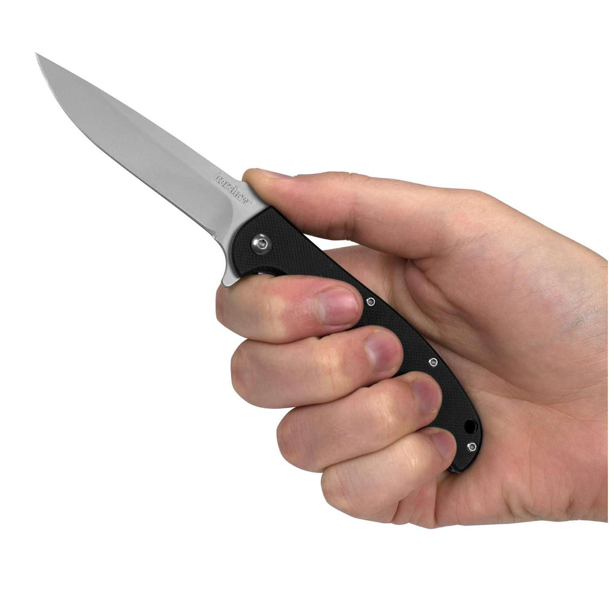 Kershaw Chill Bead-Blasted Pocket Knife 8 cm Black G10 Handle 57 gr 3410