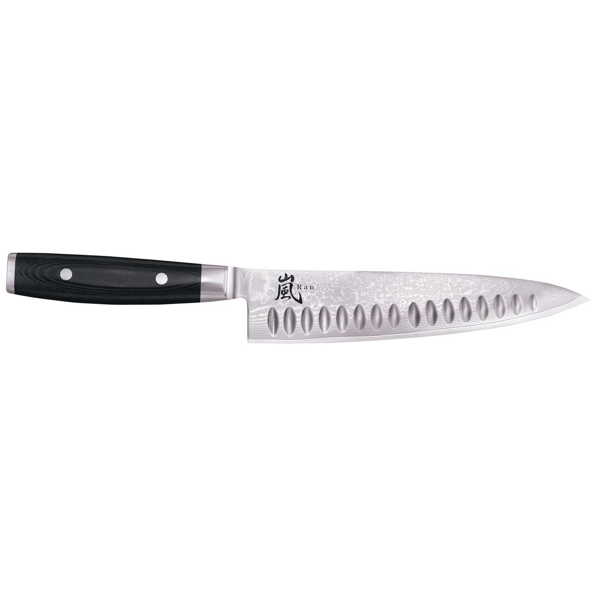 Yaxell Damascus Chef's Knife 20 cm With Grooves Ran 36000G