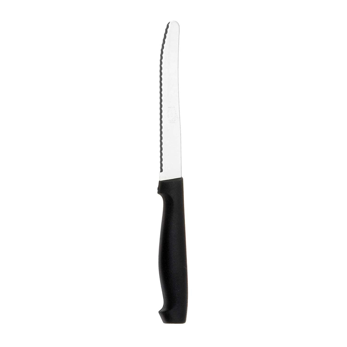 Andre verdier Serrated Round Dinner Knife 11.5 cm Black Handle Rondo 4123N