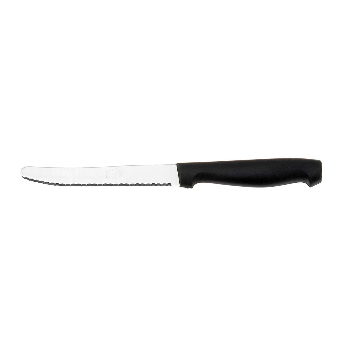 Andre verdier Serrated Round Dinner Knife 11.5 cm Black Handle Rondo 4123N