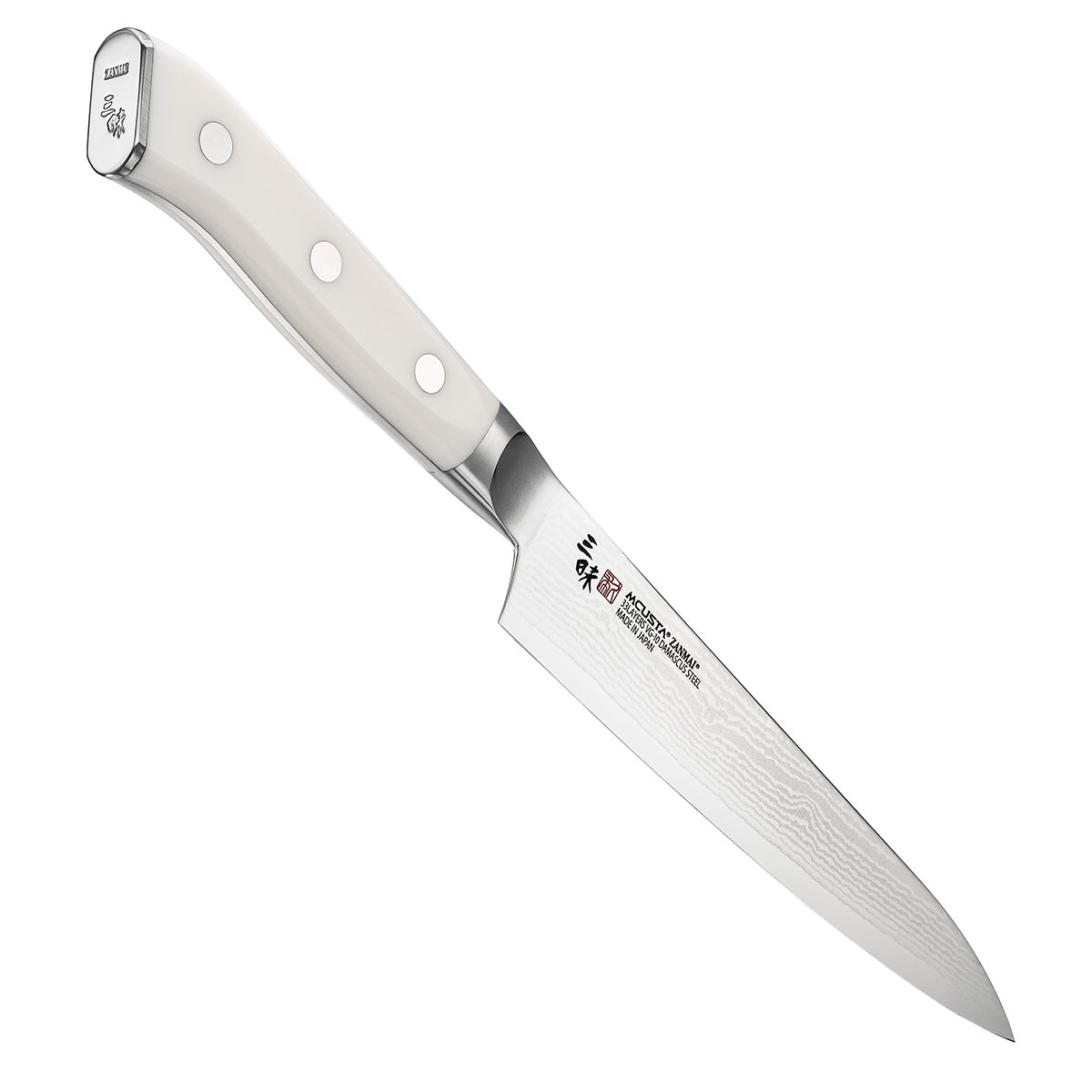 Mcusta zanmai Damascus Utility Knife 15 cm Classic Damascus Corian HKC-3002D
