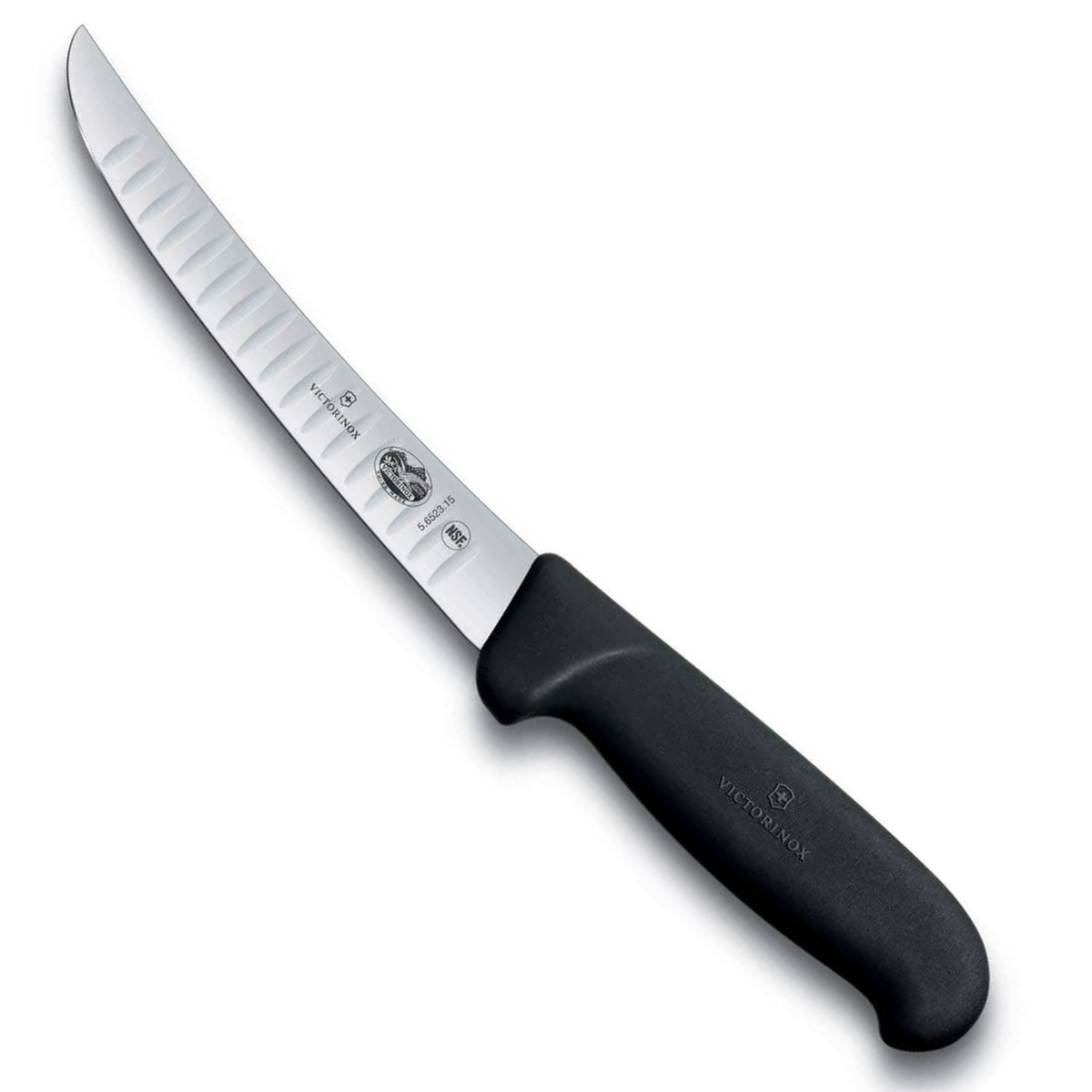 Victorinox Μαχαίρι ξεκοκαλίσματος με καμπύλη λάμα και αυλακώσεις 15 εκατ. λαβή Fibrox 5.6523.15