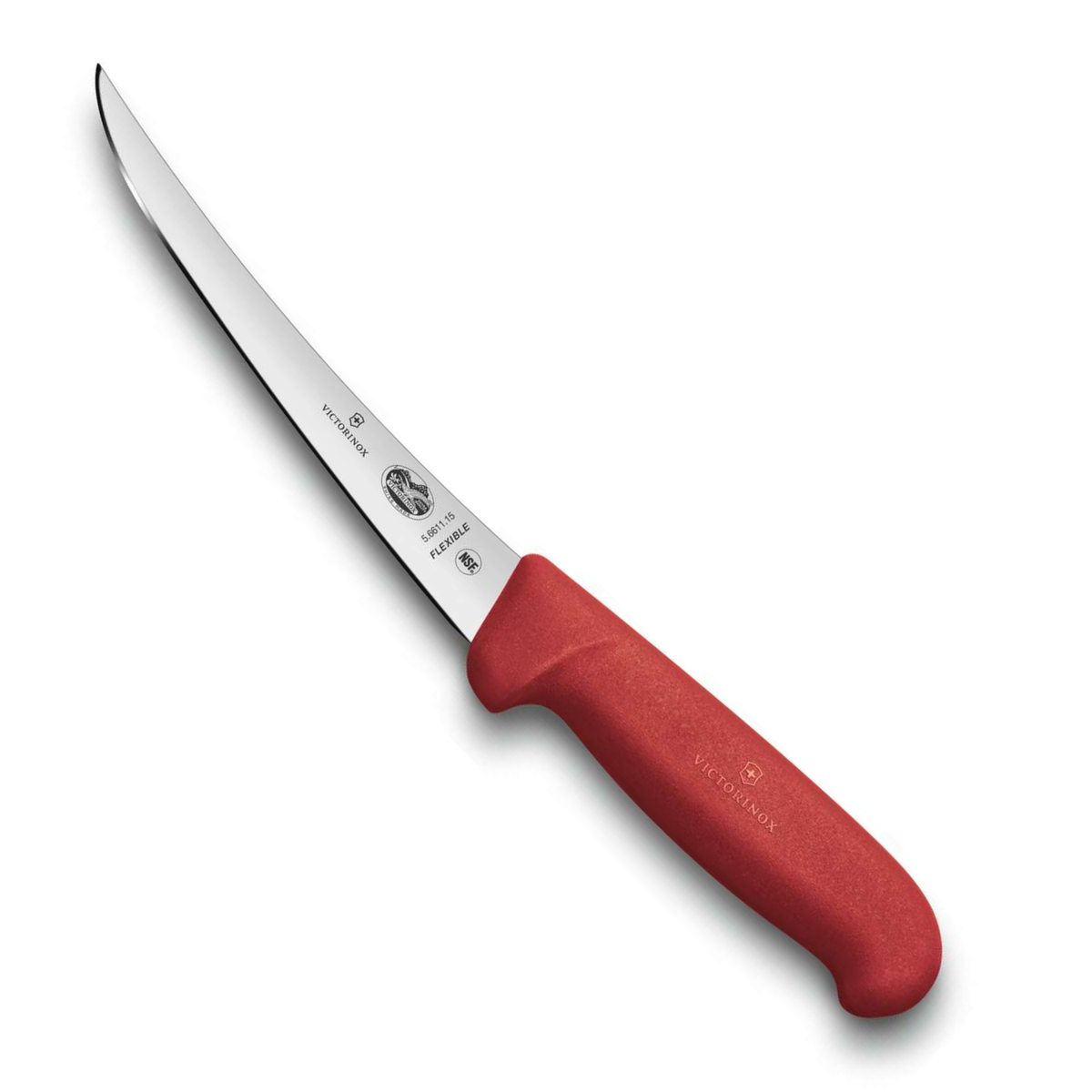 Victorinox Μαχαίρι ξεκοκαλίσματος με καμπύλη στενή και εύκαμπτη λάμα 12 εκατ. κόκκινη λαβή Fibrox 5.6611.12