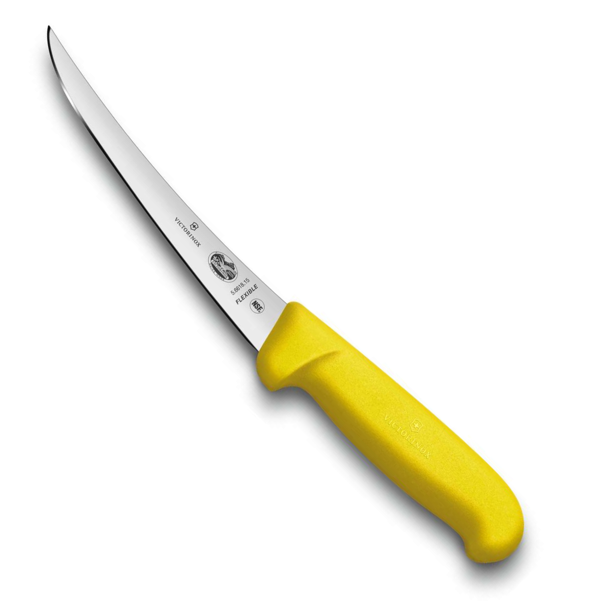 Victorinox Μαχαίρι ξεκοκαλίσματος με καμπύλη στενή και εύκαμπτη λάμα 12 εκατ. κίτρινη λαβή Fibrox 5.6618.12