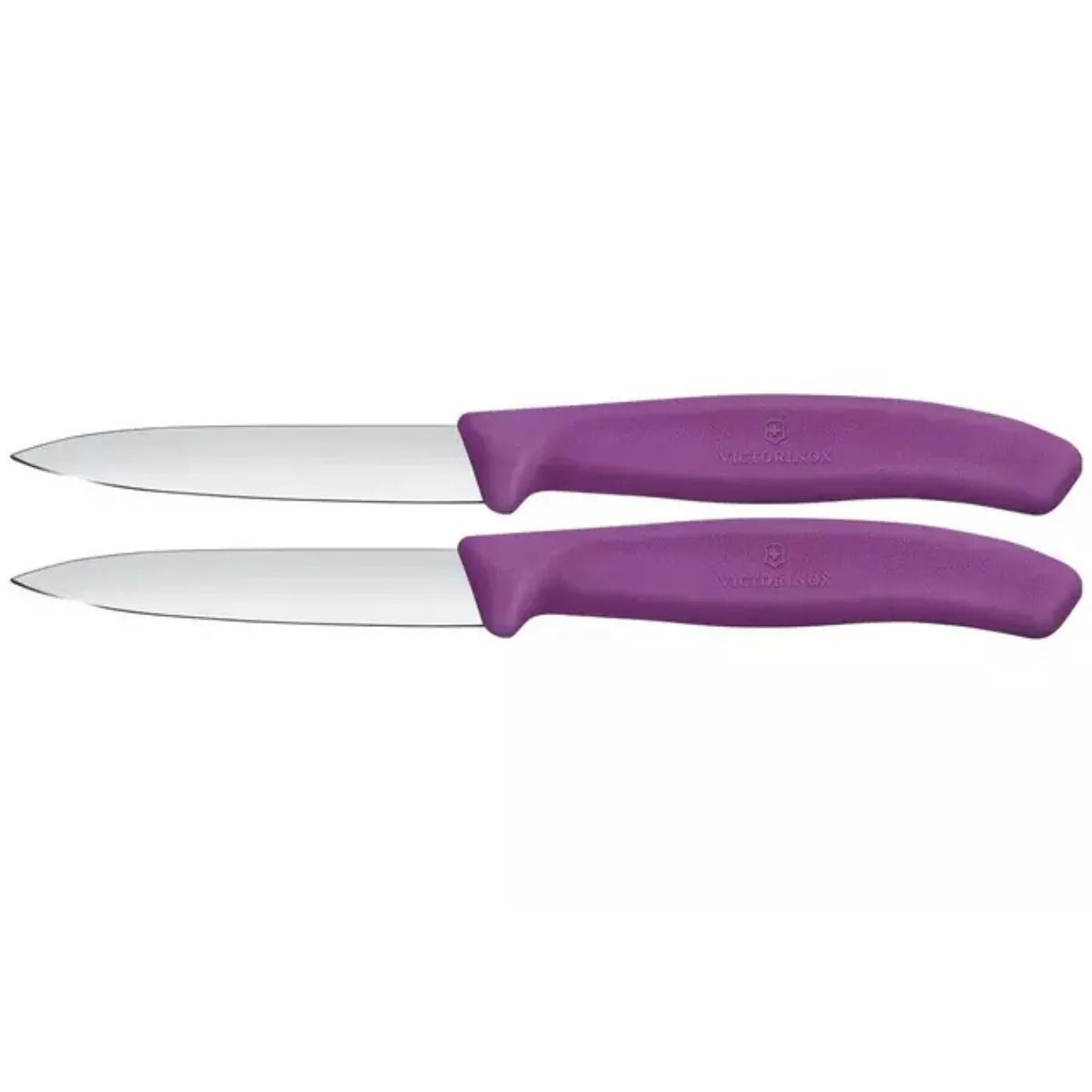 Victorinox Μαχαίρια κουζίνας 8 εκατ. μυτερά μωβ λαβή σετ 2 τμχ Swiss Classic 6.7605.2C1