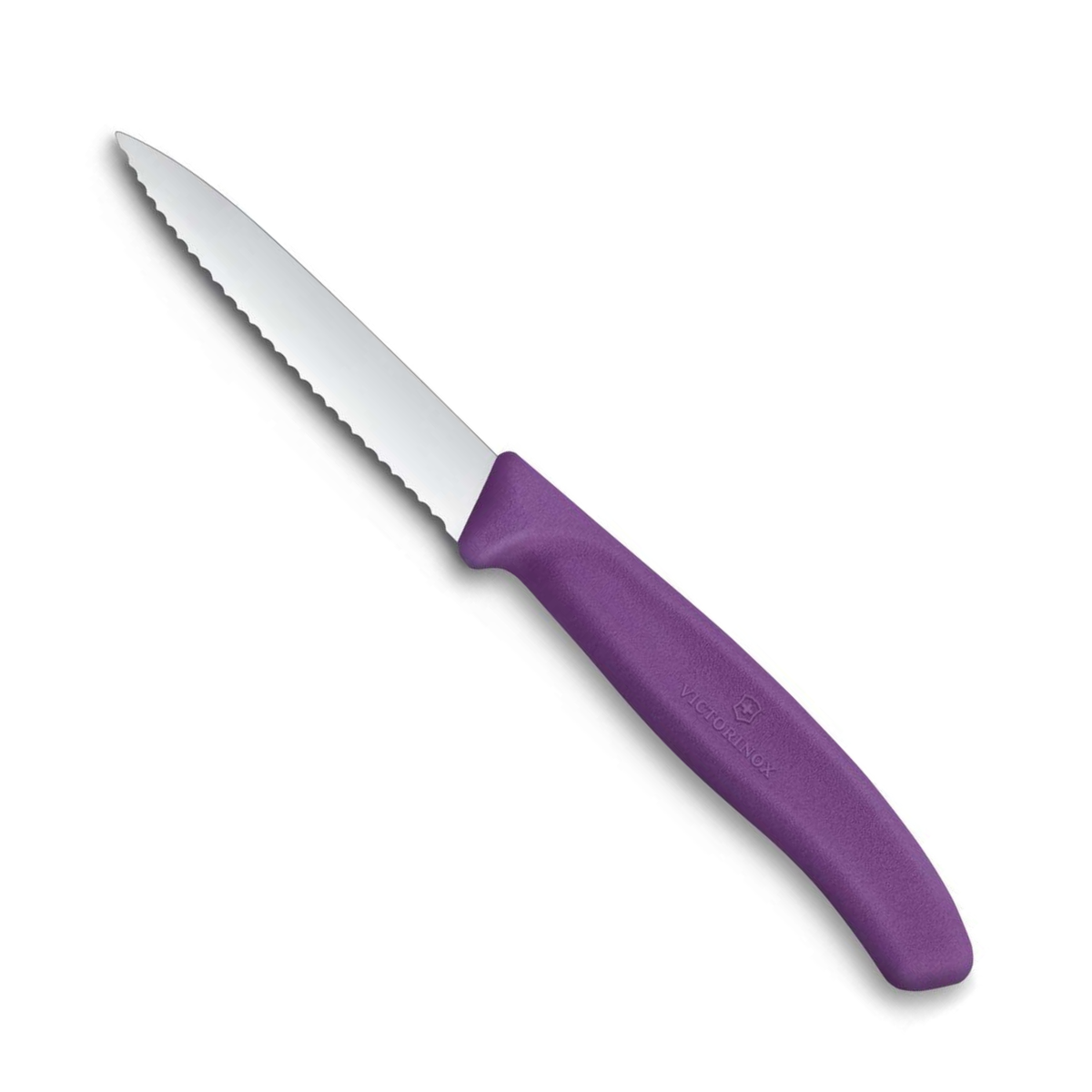 Victorinox Μαχαίρι κουζίνας 8 εκατ. οδοντωτό μυτερό μωβ λαβή Swiss Classic 6.7635.C1