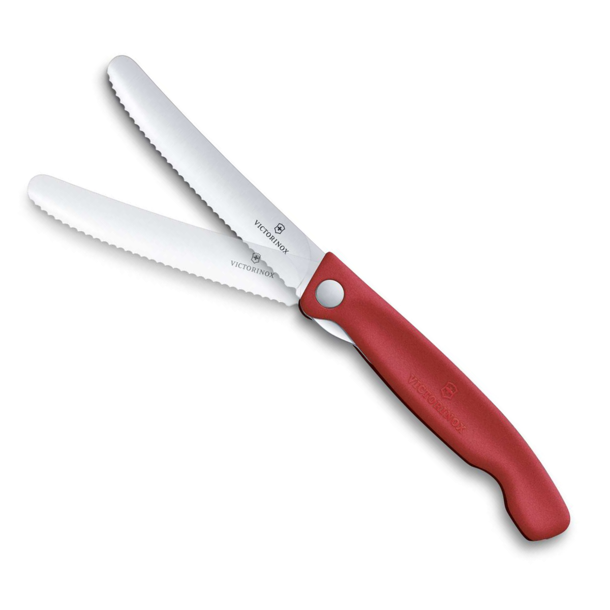 Victorinox Μαχαίρι κουζίνας 11 εκατ. στρογγυλό οδοντωτό κόκκινη λαβή αναδιπλούμενο Swiss Classic 6.7831.FC1