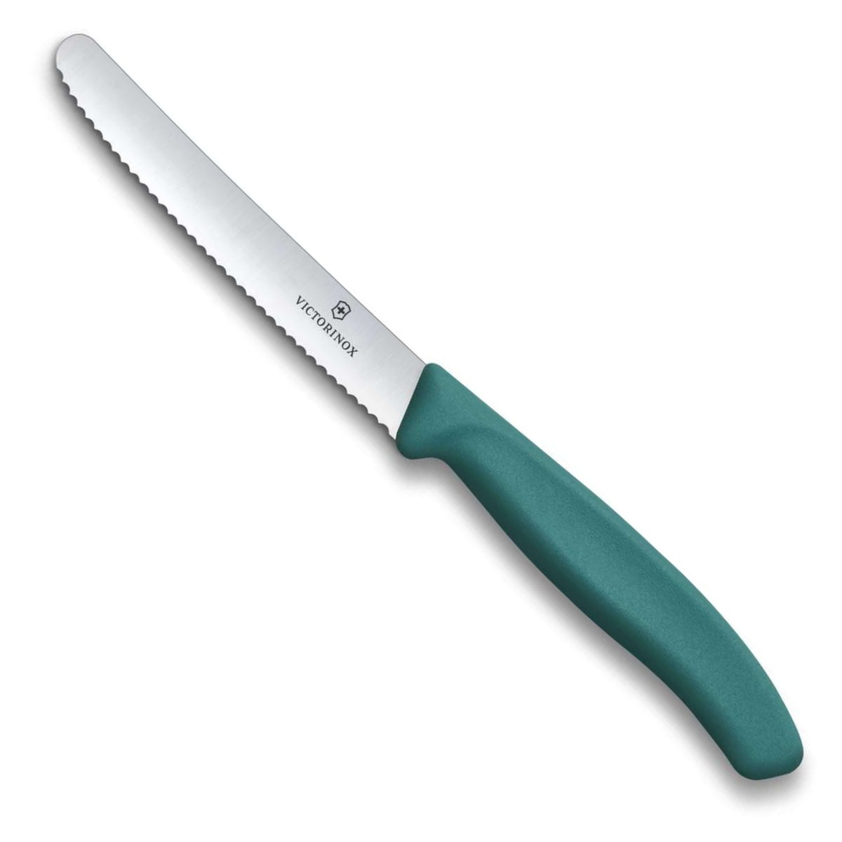 Victorinox Μαχαίρι κουζίνας 11 εκατ. στρογγυλό οδοντωτό πράσινη λαβή Swiss Classic 6.7834.C1