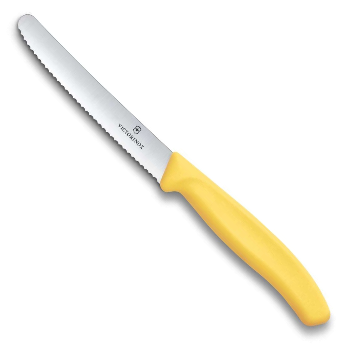 Victorinox Μαχαίρι κουζίνας 11 εκατ. στρογγυλό οδοντωτό κίτρινη λαβή Swiss Classic 6.7838.C1