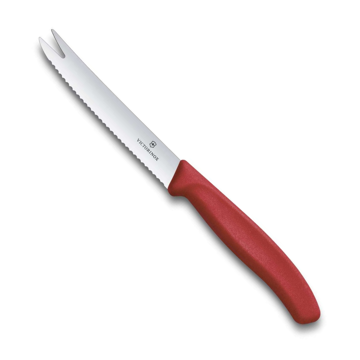 Victorinox Μαχαίρι τυριού και λουκάνικου 11 εκατ. οδοντωτό κόκκινη λαβή Swiss Classic 6.7861