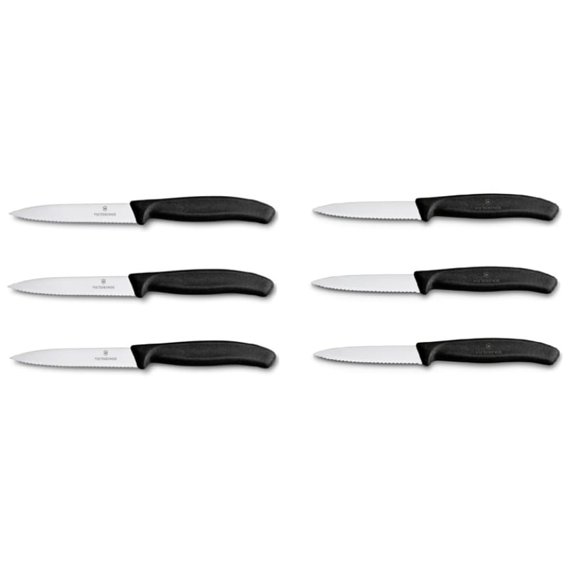 Victorinox Serrated Kitchen Knife 6-Piece Set Swiss Classic 601451