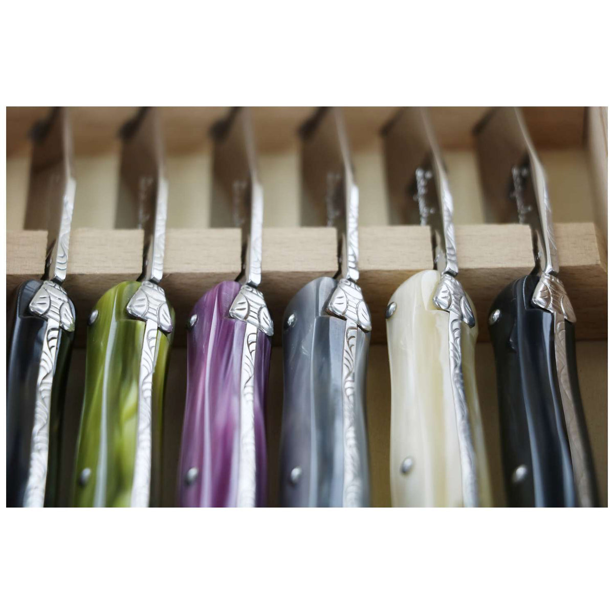 Andre verdier Steak Knife 12 cm 6-Piece Set Gift Box Clairiere Laguiole Deluxe 606.25CLCB