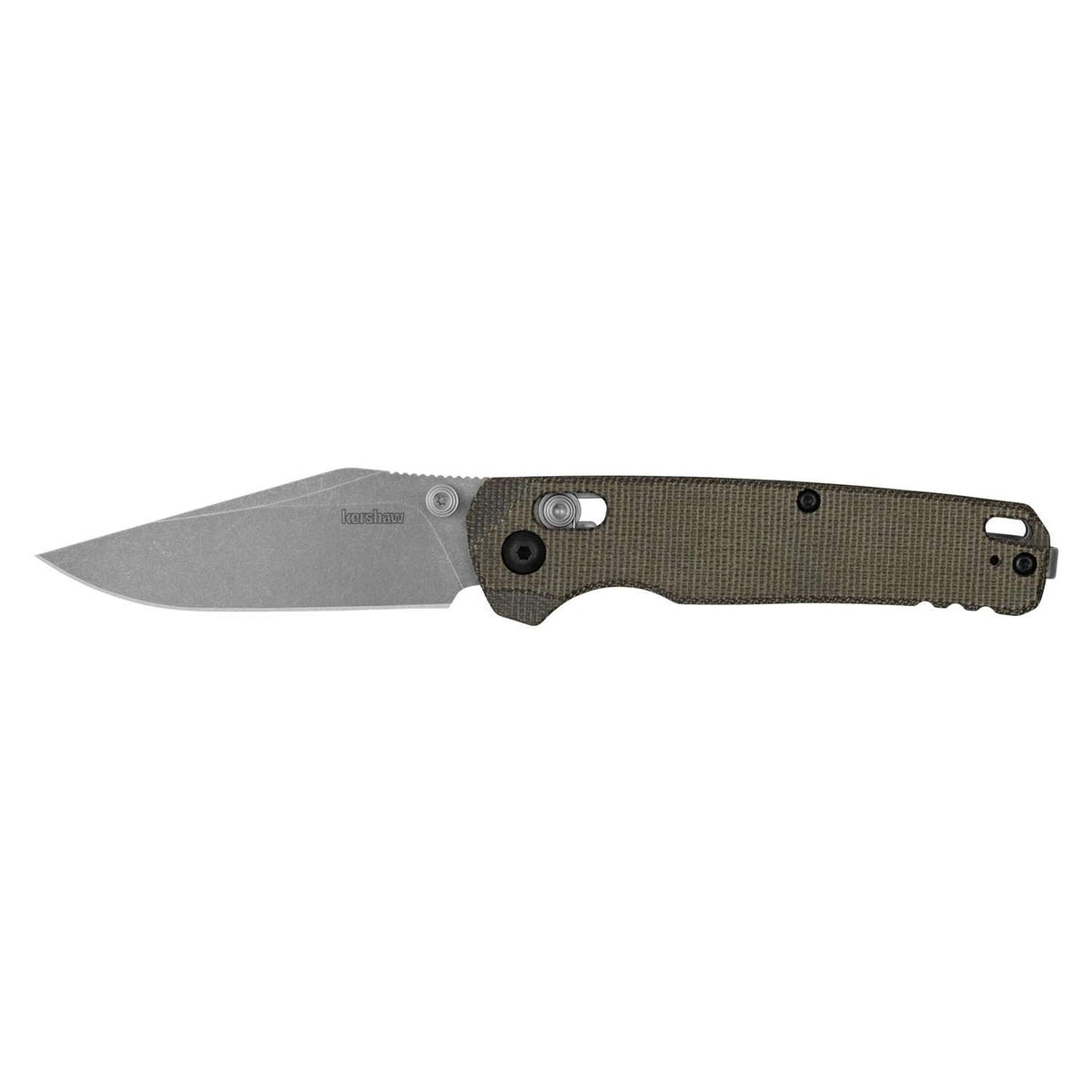 Kershaw Bel Air - Clip Point Pocket Knife 8 cm Olive Micarta Handle 74 gr 6106