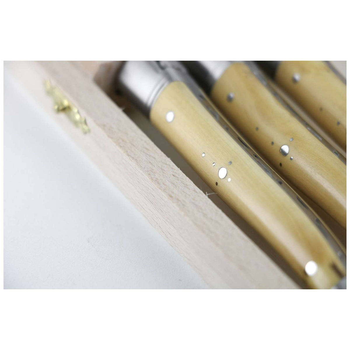 Andre verdier Steak Knife 12 cm 6-Piece Set With Olive Wood Handle Laguiole Prestige 616GSBCB