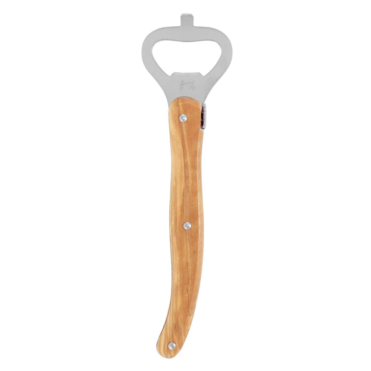 Andre verdier Bottle Opener Olive Wood Handle Laguiole Debutant Country 6644OSP
