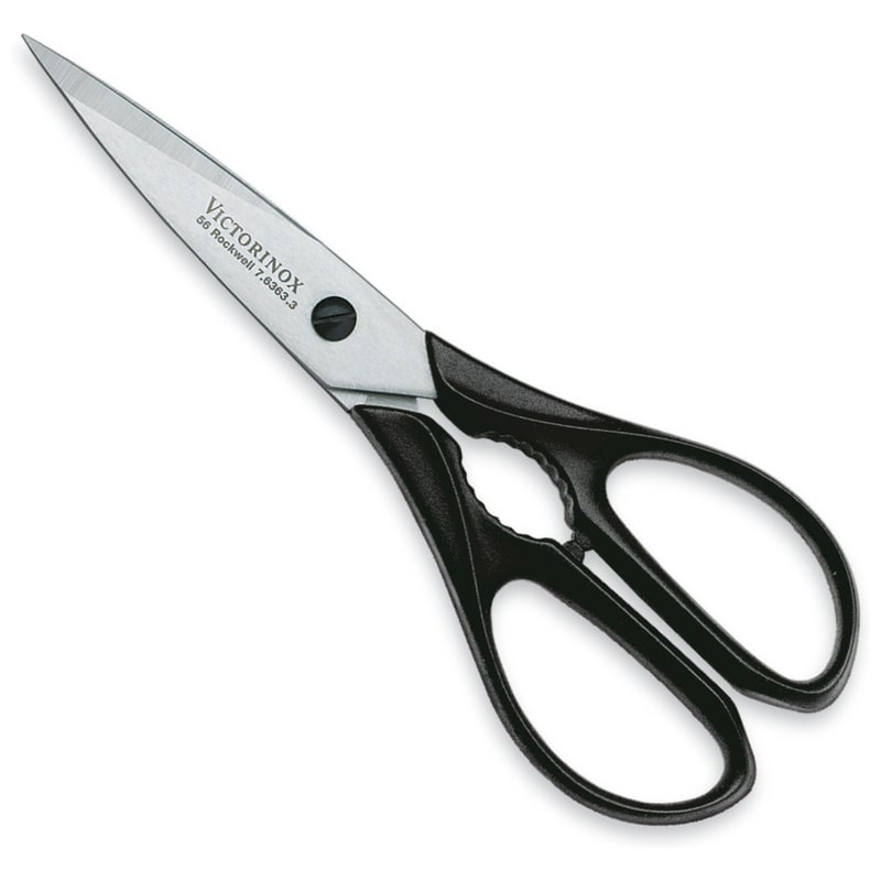 Victorinox Stainless Steel General Use Scissors Black Handle 7.6363.3