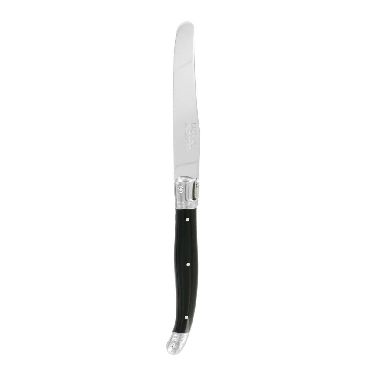 Andre verdier Round Utility Knife 12 cm Black Handle Laguiole Debutant 700NSP