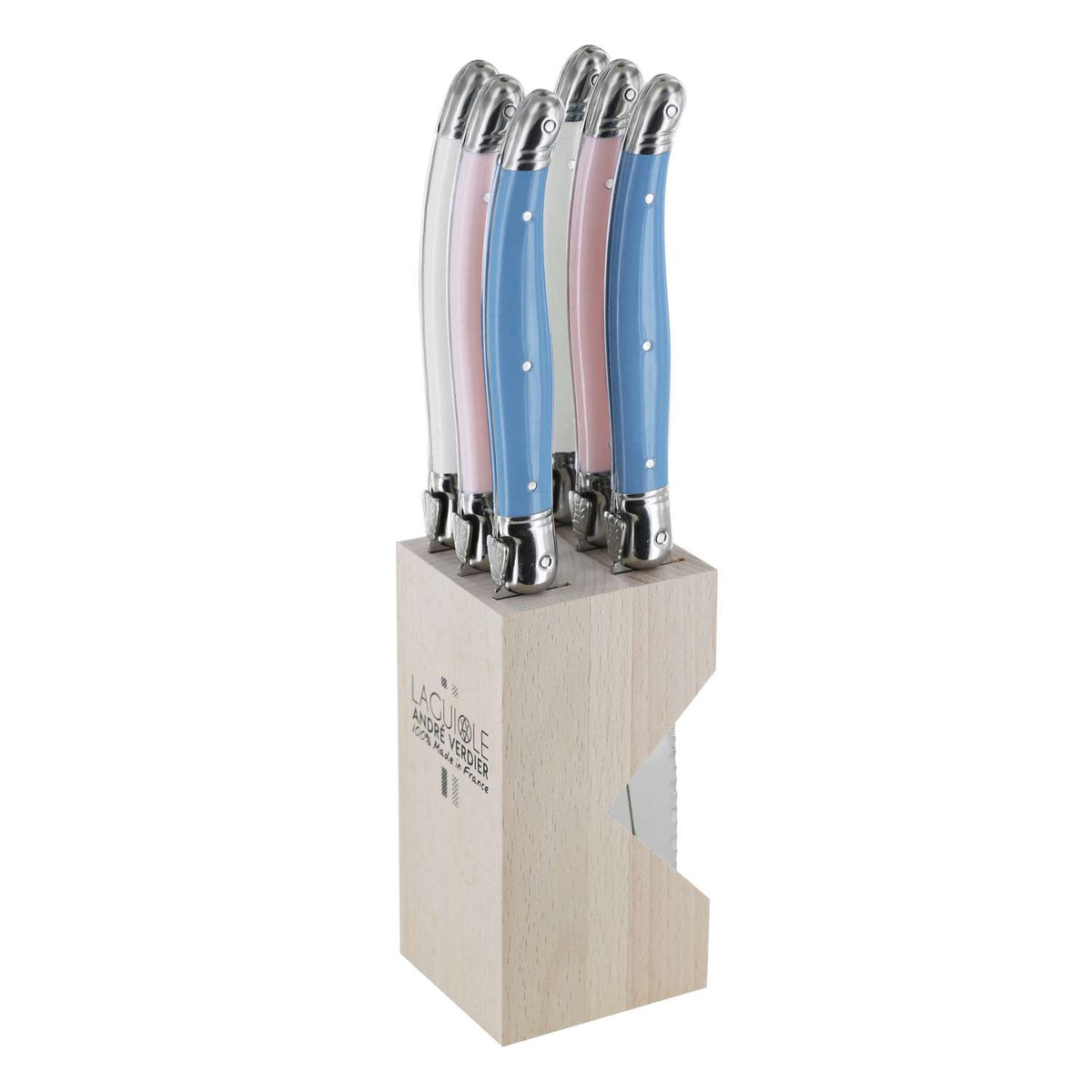 Andre verdier Knife Block 6-Piece Set Jardin Laguiole Debutant 706JARBBP
