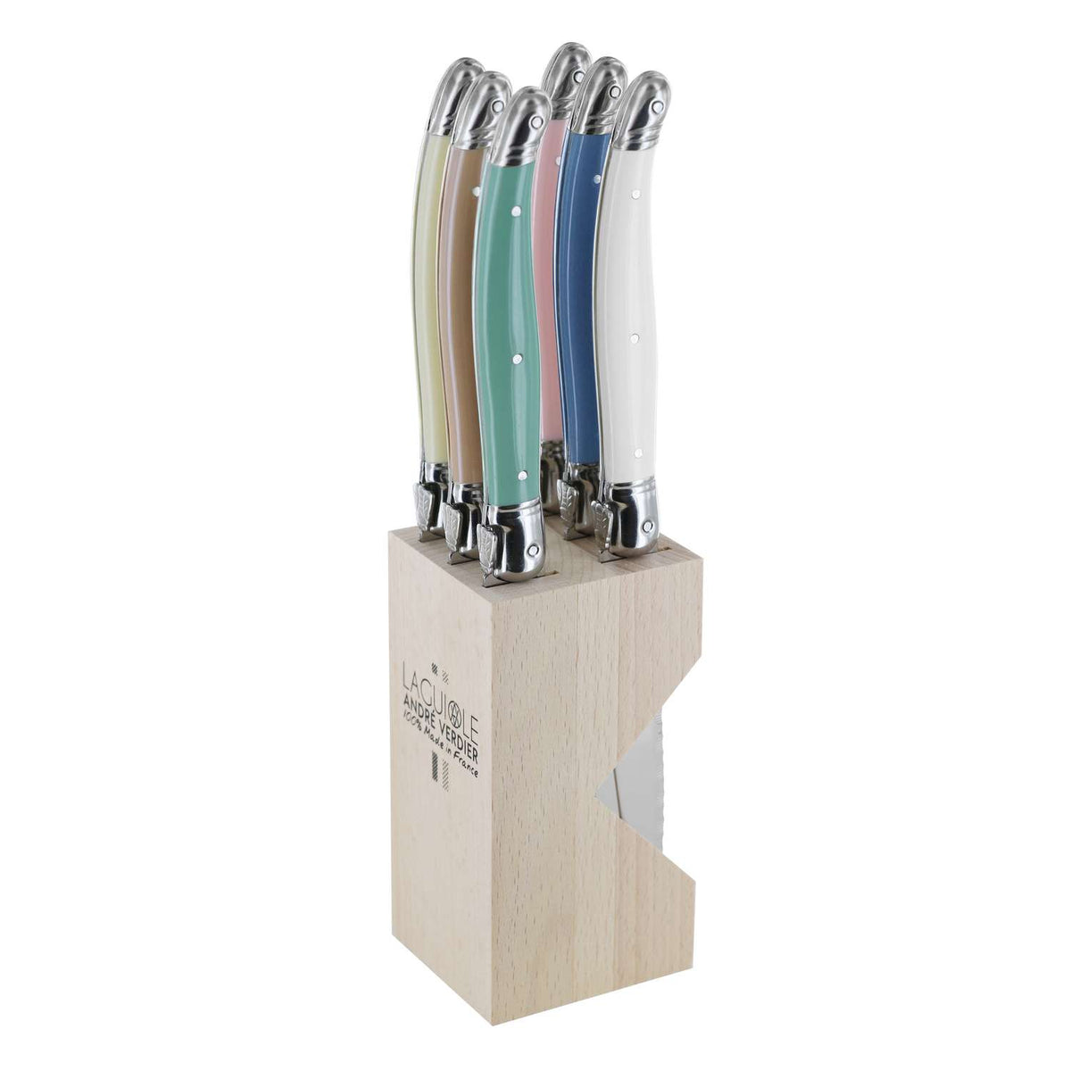 Andre verdier Knife Block 6-Piece Set Pale Laguiole Debutant 706PALBBP