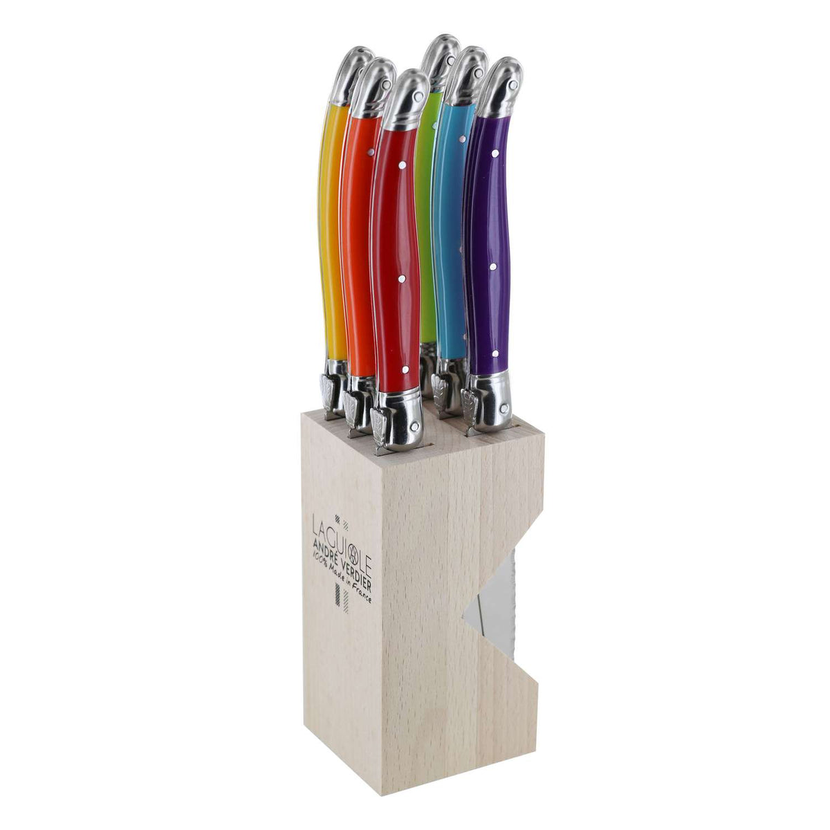 Andre verdier Knife Block 6-Piece Set The South Beach Laguiole Debutant 706TSBBBP