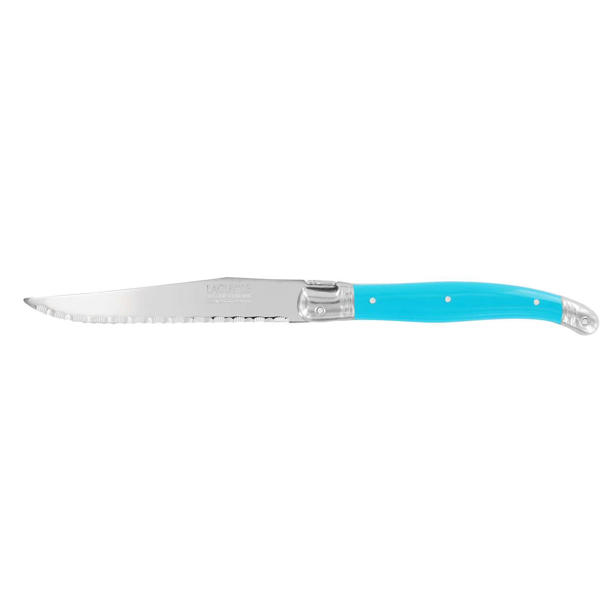 Andre verdier Serrated Steak Knife 12 cm Tyrquiose Laguiole Debutant 70TURSP