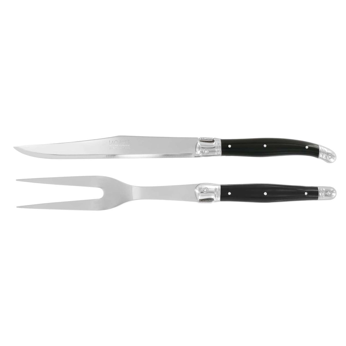 Andre verdier Carving Set 2 pcs Black Hande Laguiole Debutant 77772LNCD