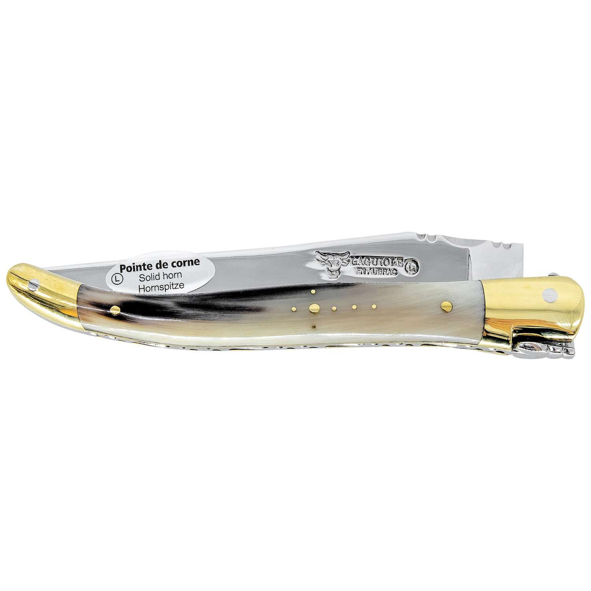 Laguiole en aubrac Folding Knife 12 cm With Horn Handle Laguiole en Aubrac L0212PCFLF