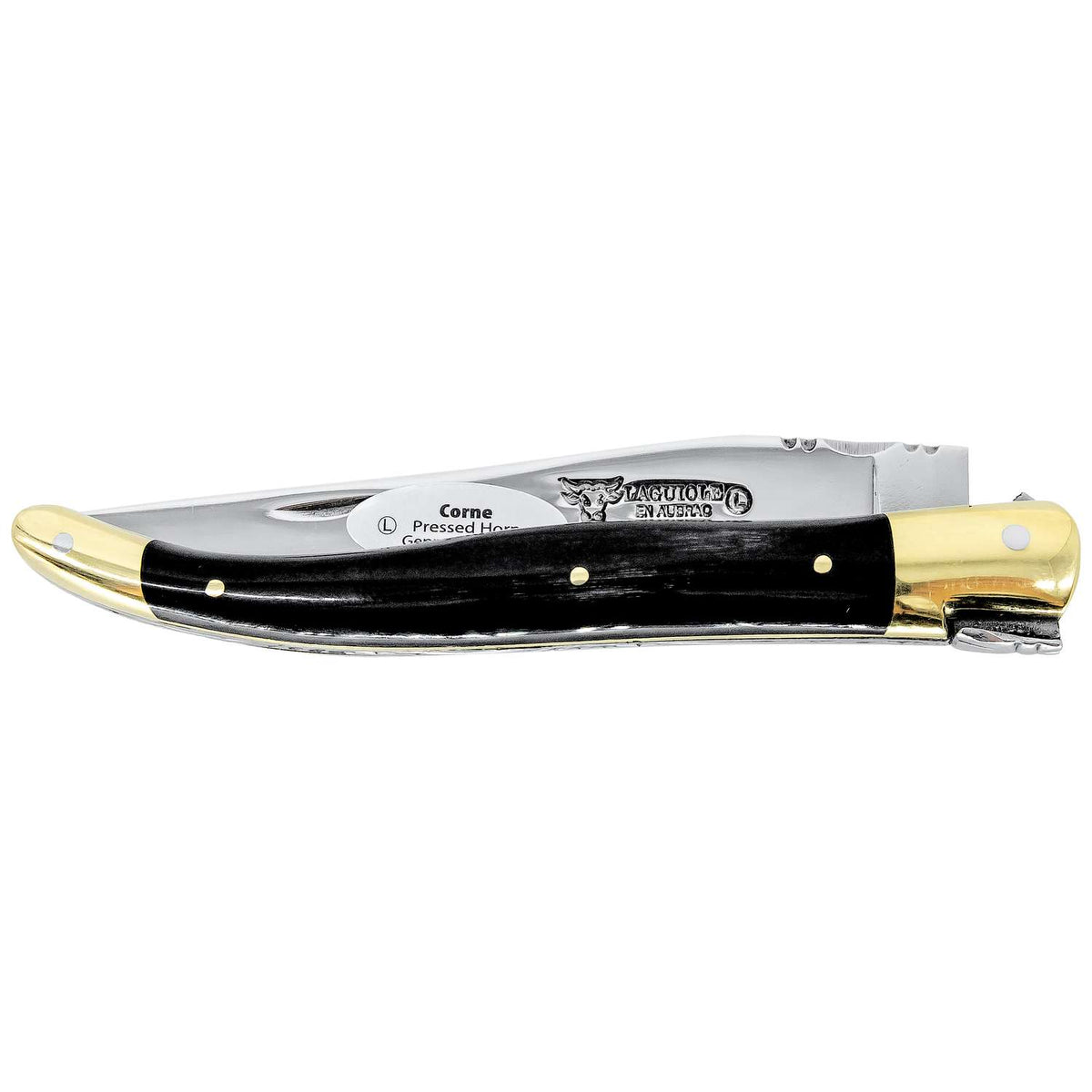 Laguiole en aubrac Folding Knife 12 cm With Horn Handle Laguiole en Aubrac L0212CPL