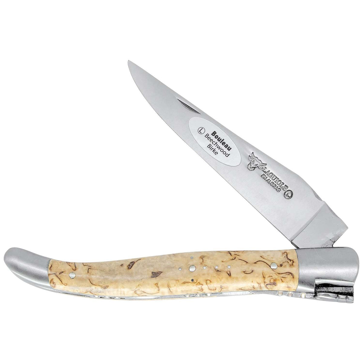 Laguiole en aubrac Folding Knife 12 cm With Birch Wood Handle Laguiole en Aubrac L0212bhif