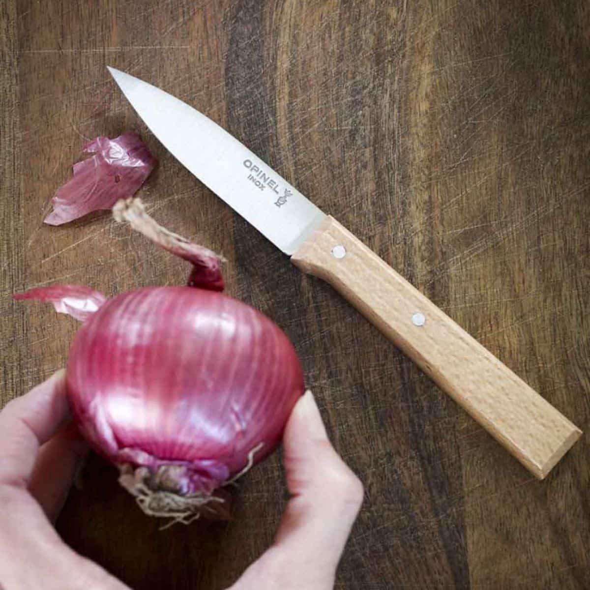 Opinel Utility Knife 8 cm Beechwood Handle Parallele 001825