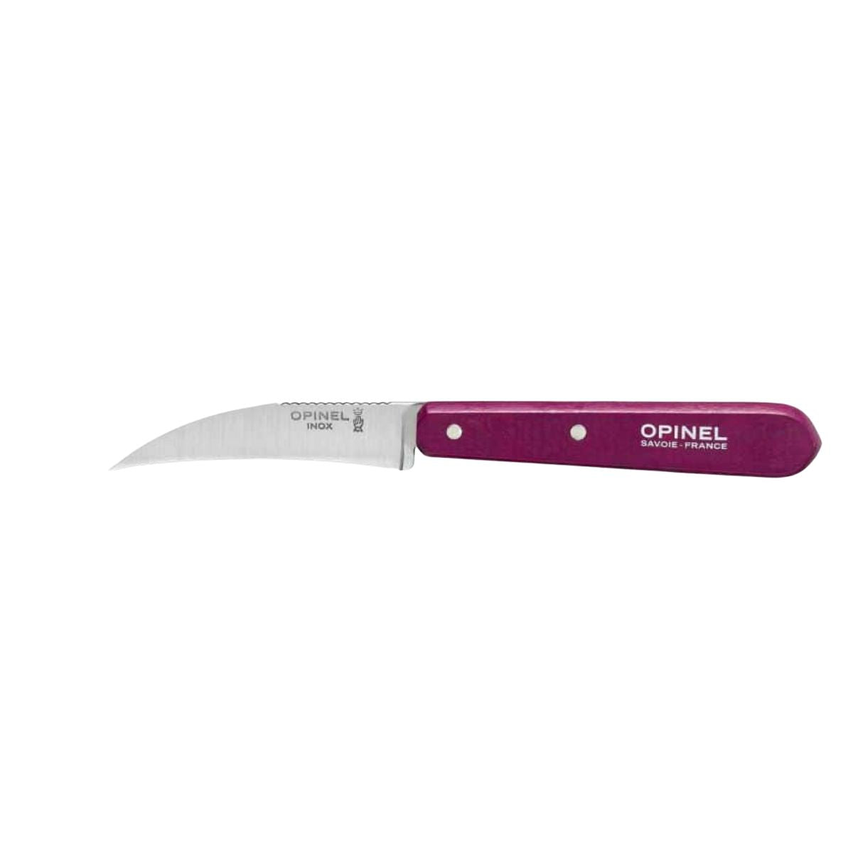 Opinel Peeling Knife 7 cm Purple Wooden Handle No 114 Les Essentiels 001924
