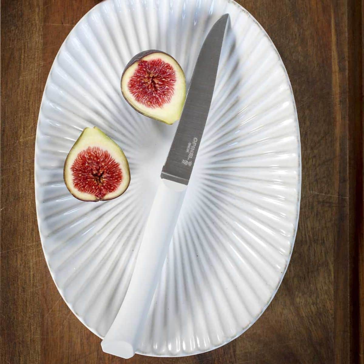 Opinel Utility Knife 11 cm White Handle No 125+ Bon Appetit+ 001900