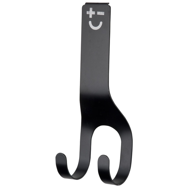Bisbell Double Magnetic Knife Hook Metal Black BMDOHCDU01