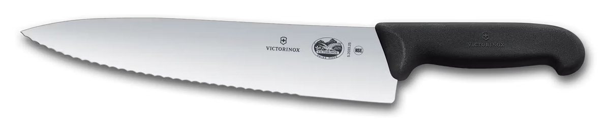 Victorinox Μαχαίρι σεφ 25 εκατ. μισό οδοντωτό, λαβή Fibrox 5.2033.25
