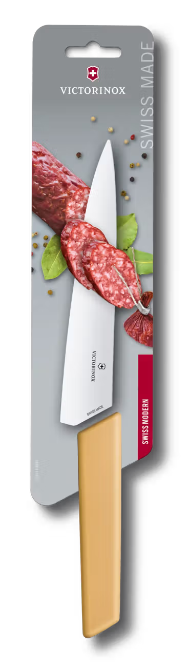 Victorinox Μαχαίρι carving 19 εκατ. κίτρινη παστέλ λαβή Swiss Modern