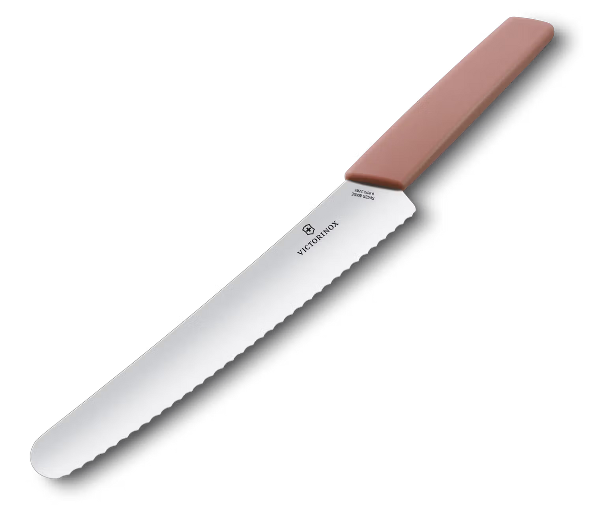 Victorinox Μαχαίρι ψωμιού-ζαχαροπλαστικής 22 εκατ.οδοντωτό, ροζ λαβή Swiss Modern