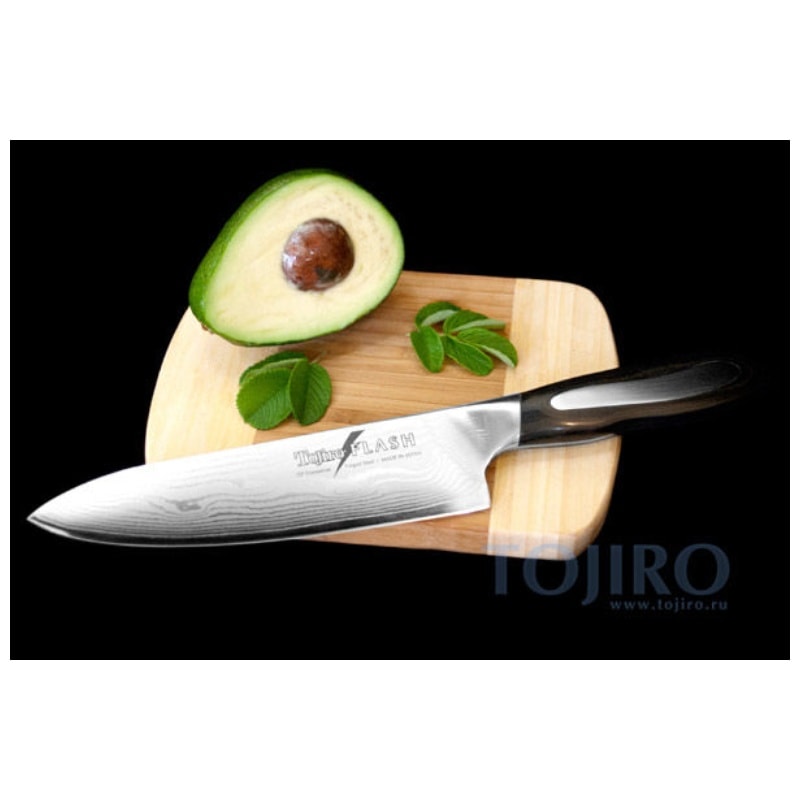 Tojiro Damascus Chef's Knife 18 cm Micarta Handle Flash FF-CH180