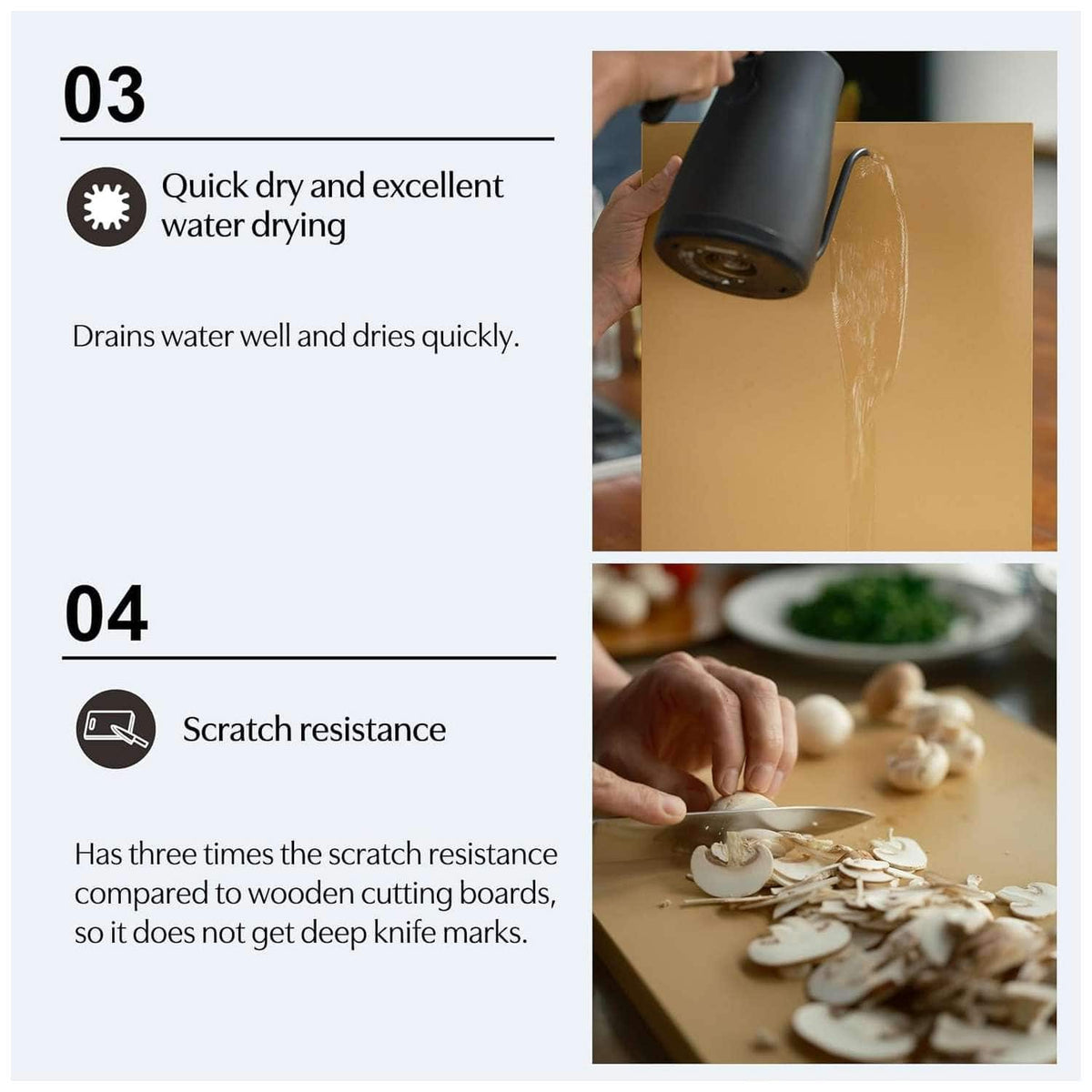Asahi Cutting Board 42 x 25 x 1.3 cm Cookin' Cut CC-H/LL