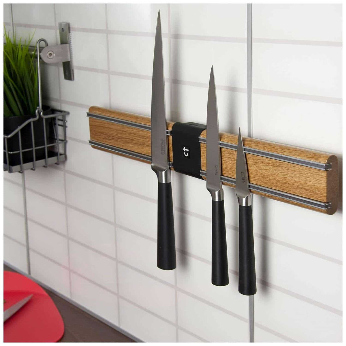 Bisbell Bamboo Magnetic Knife Rack 45 cm Bisichef