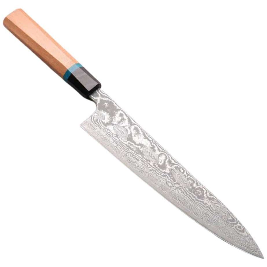 Ryusen Damascus Chef's Knife 24 cm Quince Handle Bonten Unryu KAI BU-503