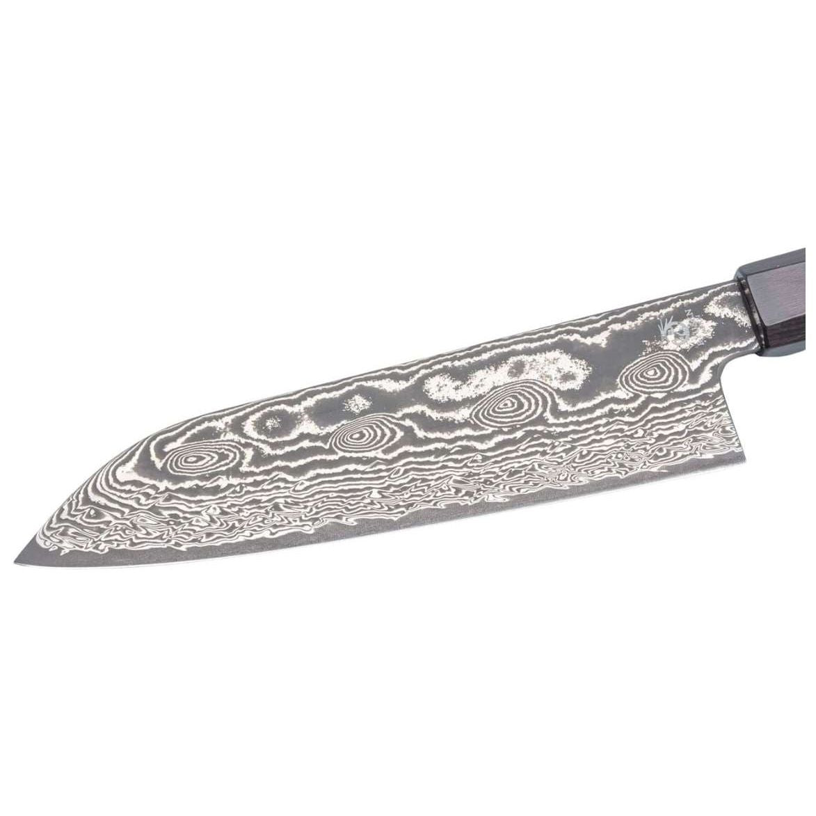 Ryusen Damascus Santoku Knife 17.5 cm Quince Handle Bonten Unryu KAI BU-507
