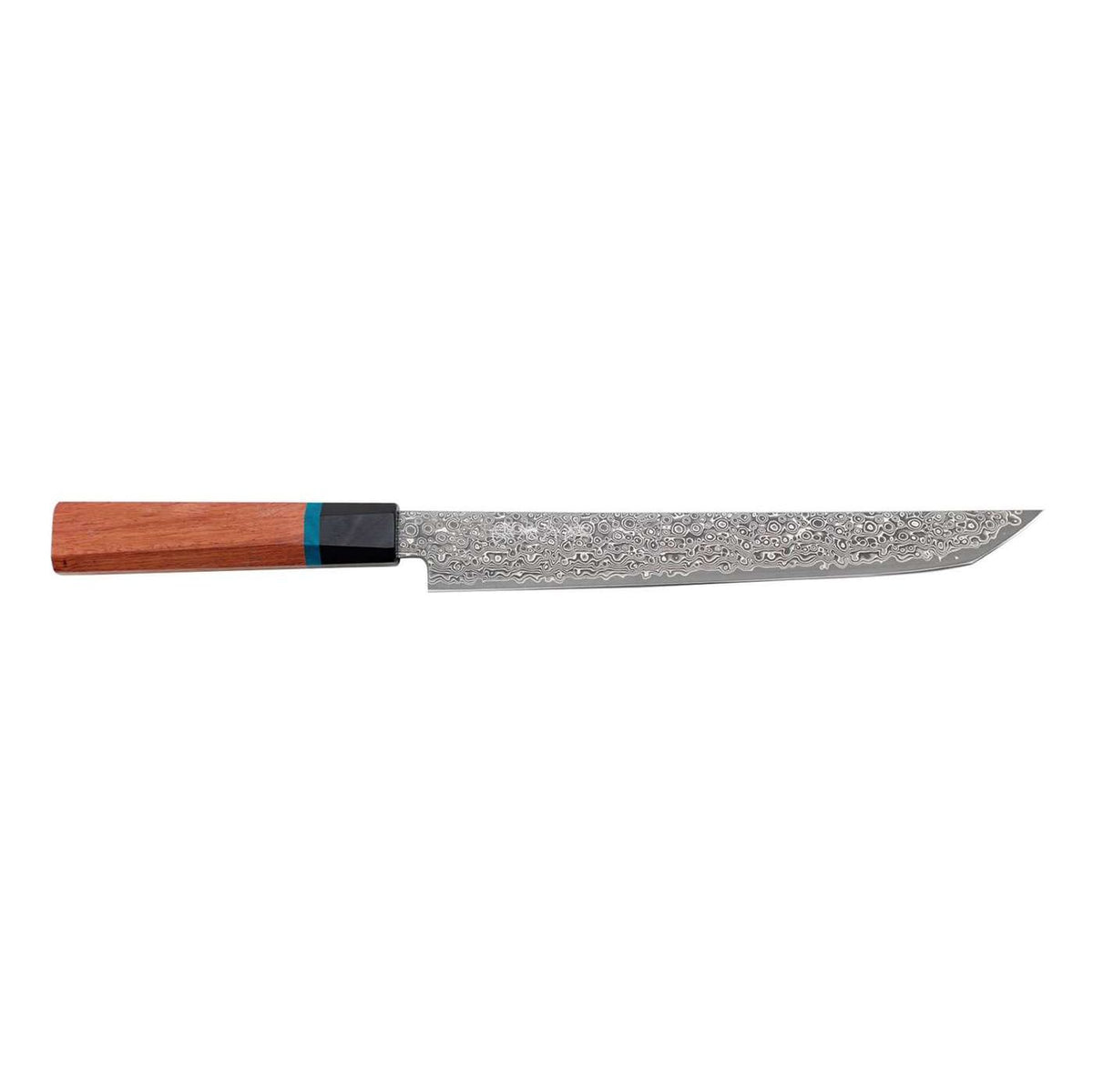 Ryusen Damascus Slicing Knife 24 cm Quince Handle Bonten Unryu KAI BU-510