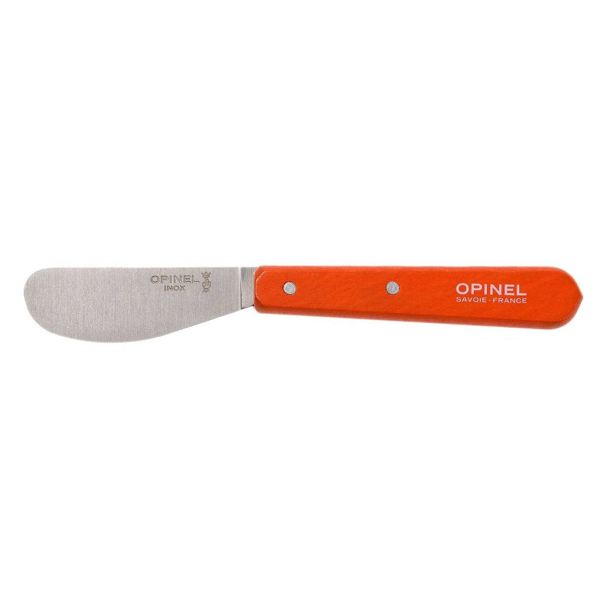 Opinel Butter Knife 6.5 cm Orange Wooden Handle No 117 Les Essentiels 001936