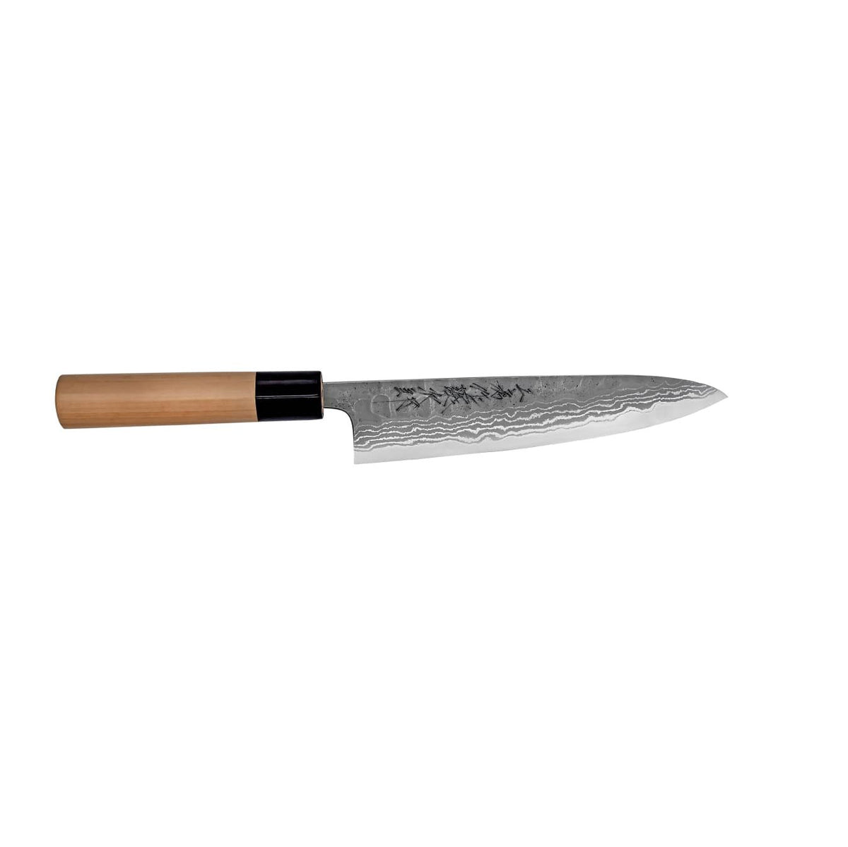 Tojiro Hammered Aogami Damascus Handmade Chef's Knife 18 cm Magnolia Handle