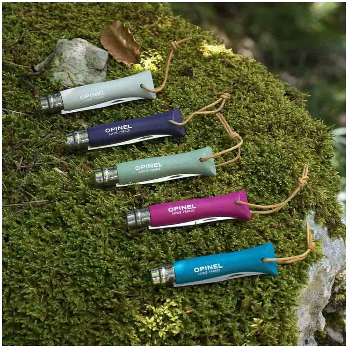 Opinel Pocket Knife 7 cm Green Handle No 6 Colorama Barouder 002203